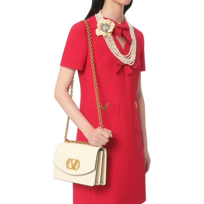 Valentino Bow Detailed A Line Mini Dress-8