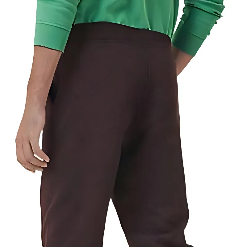 HERMES Knitted Sweatpants Men Umber-2