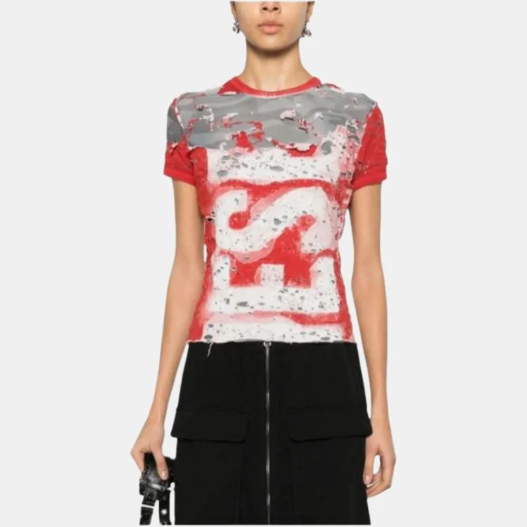 DIESEL T-Shirts Women's Red-1