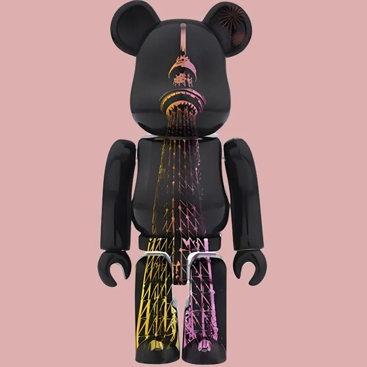 BE@RBRICK Tokyo Sky Tree Light Up Version Tokyo Skytree Yafeng Hang Tag Box 100%-1