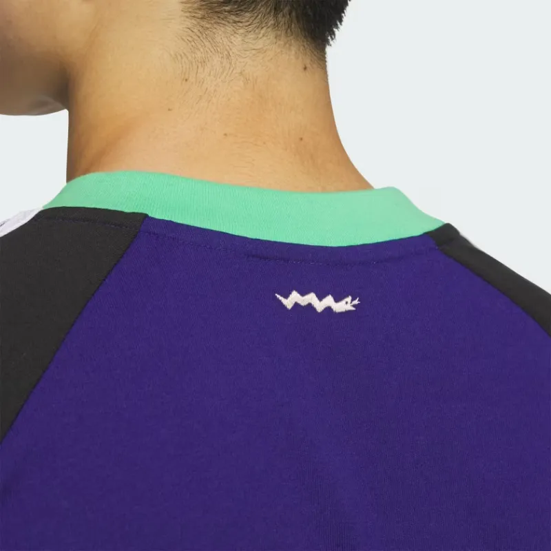 Adidas Originals x YESEYESEE FW24 BS TEAM TEE T Shirt Men's Traditional Indigo-4