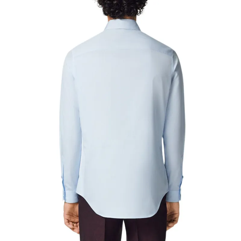 VERSACE Medusa Embroidered Long Sleeved Shirt-3