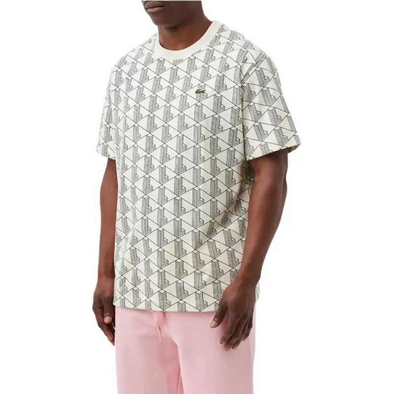 LACOSTE Monogram-print T-shirt-2