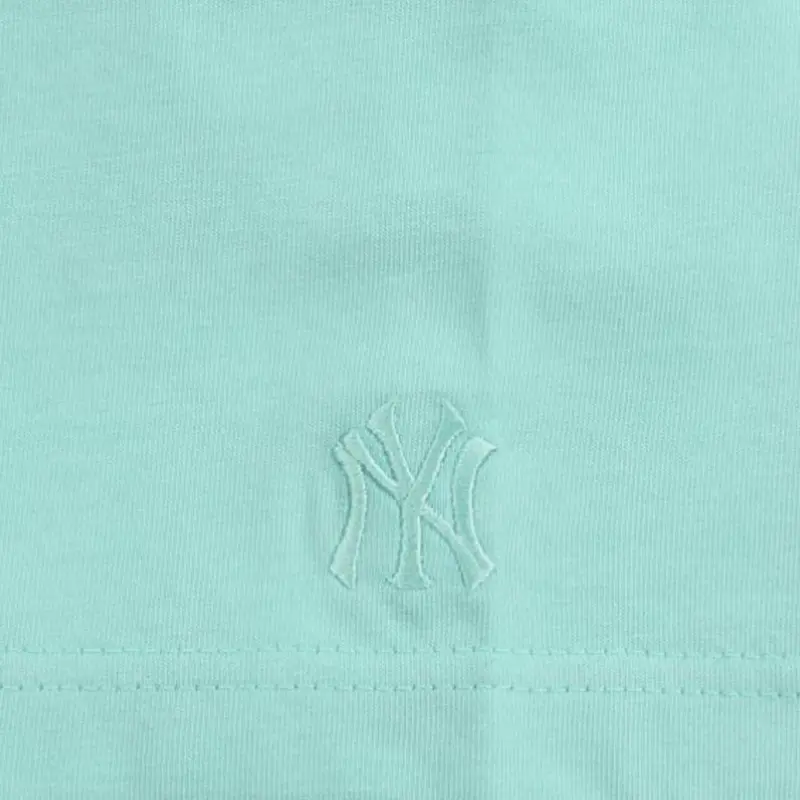 MLB New York Yankees T Shirt Women's Aqua Blue-3
