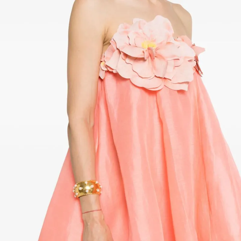 Zimmermann Natura Strapless Mini Dress-4