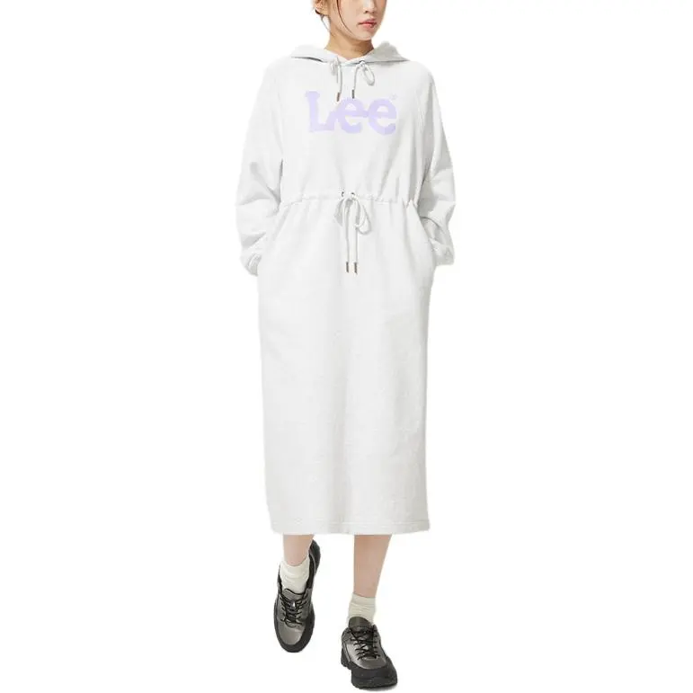 Lee Long-Sleeved Dresses Women's Light Gray-3