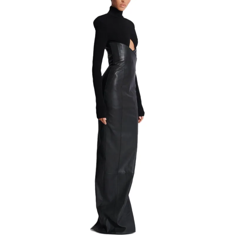 BALMAIN Panelled Maxi Dress-3
