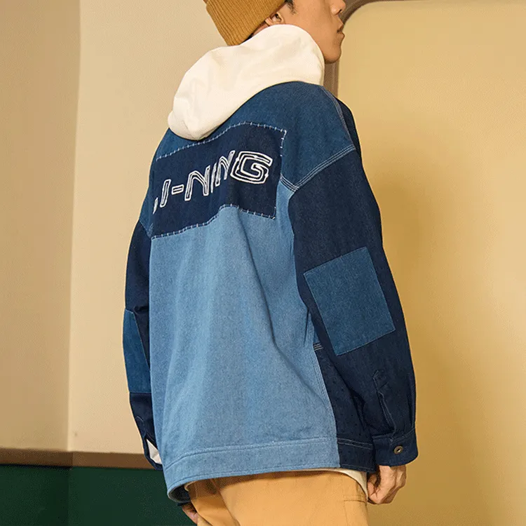 LiNing Denim Jackets Men Blue-7