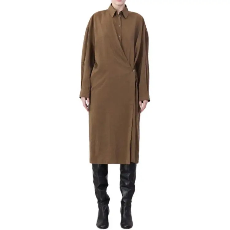 Lemaire Straight Collar Twisted Dress-1