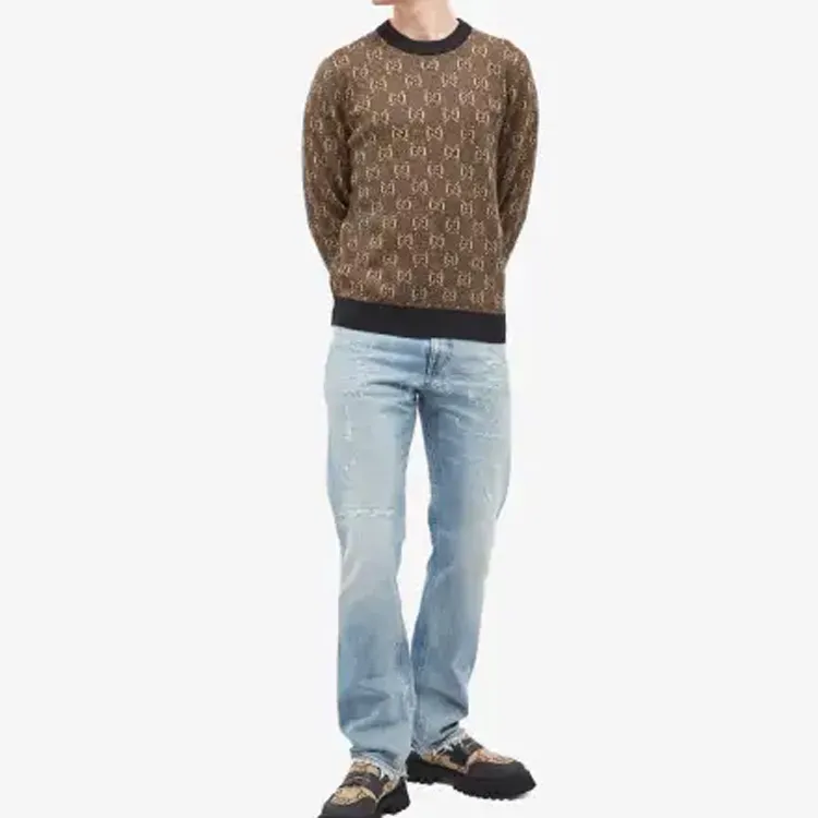 GUCCI Sweaters Men Brown-1