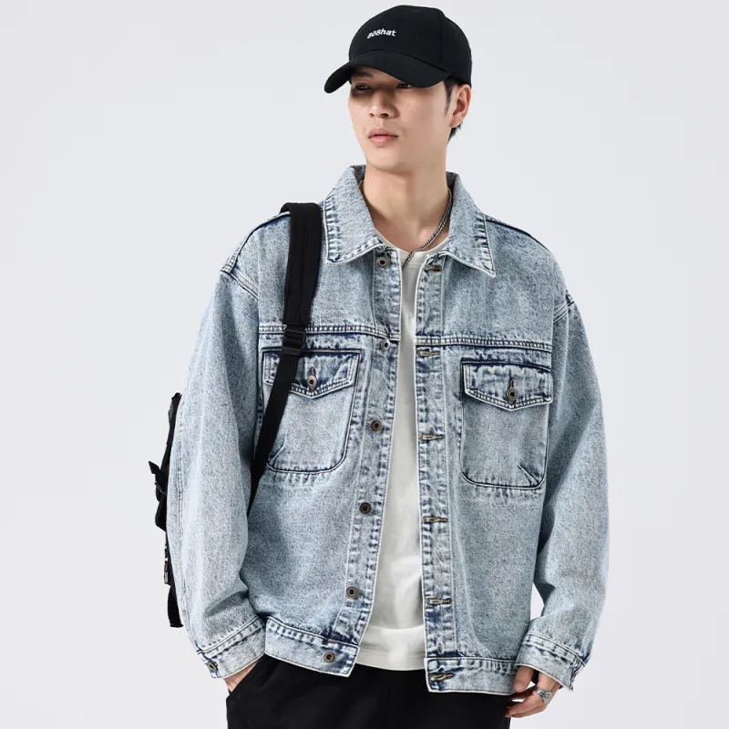 VALKOMM Denim Jacket Unisex Graphite Blue-5