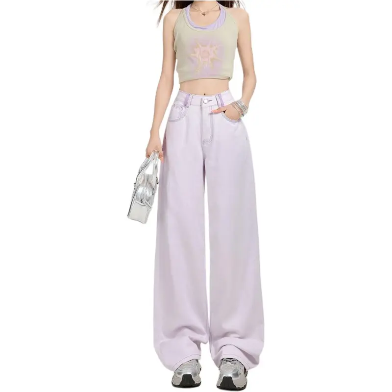Concubine Zhu Jeans Women's Smoky Purple-1