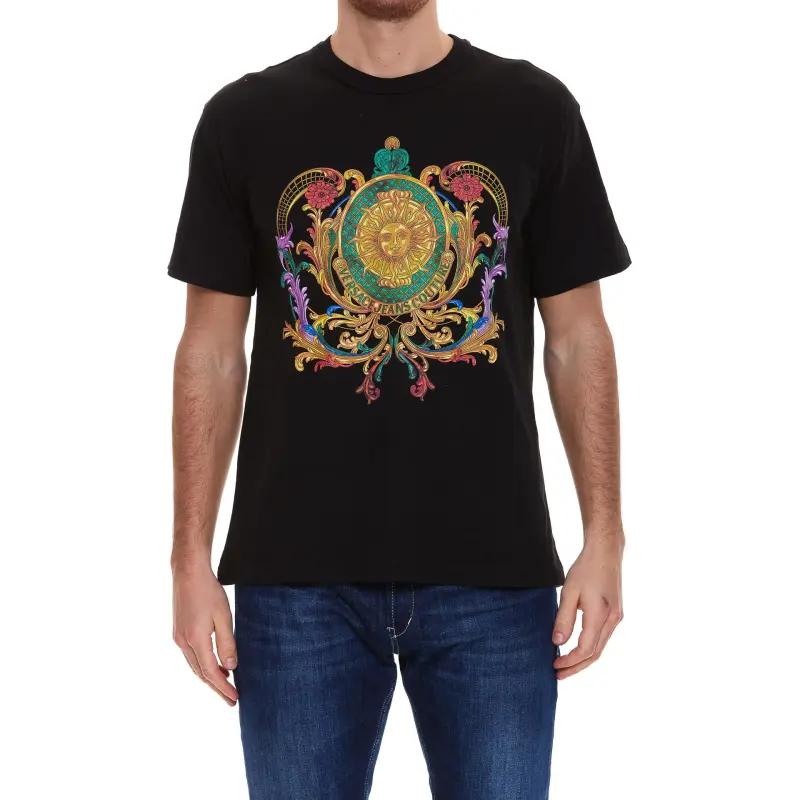 VERSACE JEANS COUTURE T Shirts Men Black-1
