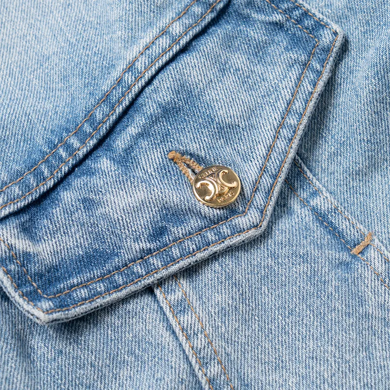 CELINE SS23 Denim Jacket Women's Light Blue-3