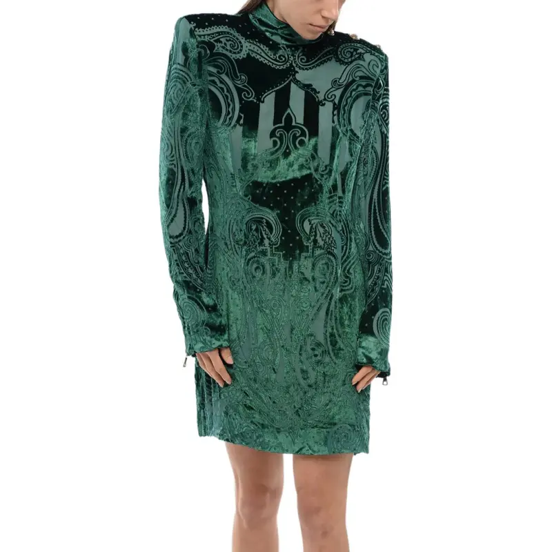 BALMAIN Velvet finish Dress-1