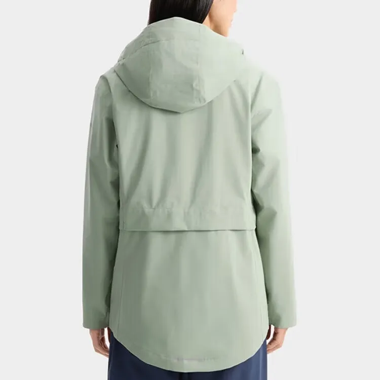 Columbia Hiking Waterproof And Windproof Windbreaker Jacket Women's Green-2