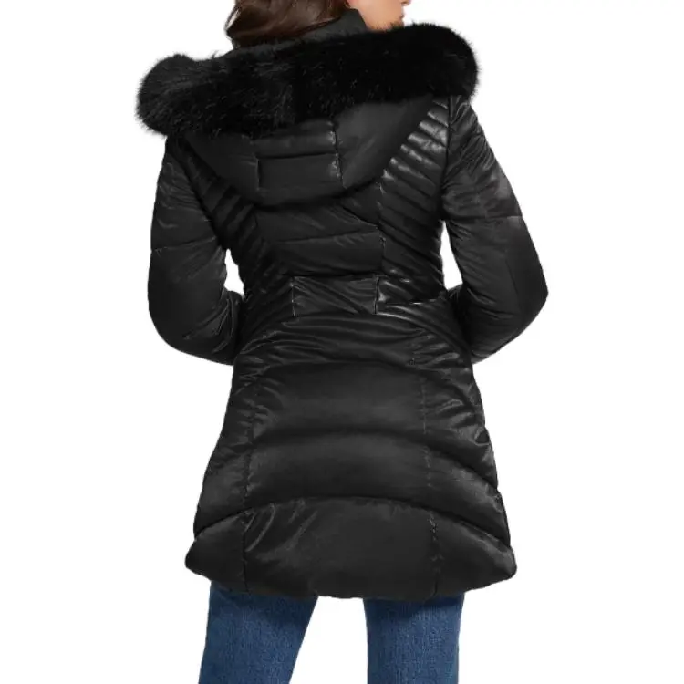 GUESS Jackets & Coats Women's Black-4