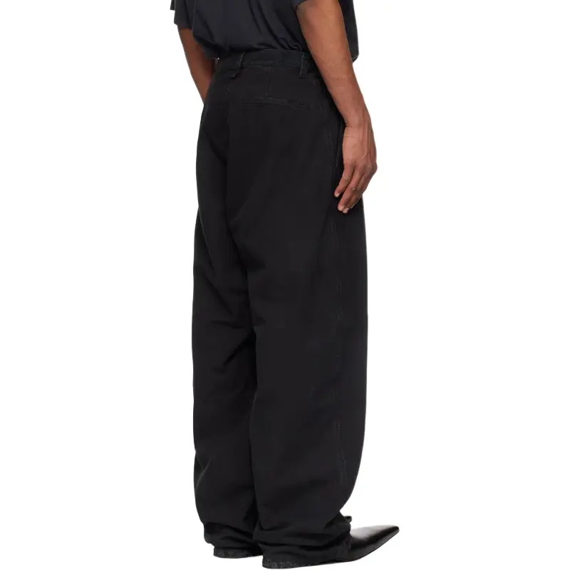 Distressed Straight-Leg Trousers-4