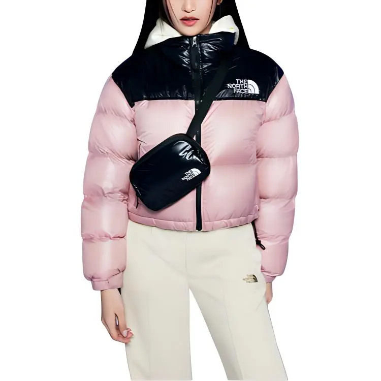 THE NORTH FACE W'S Nuptse Short Jacket Pastel Pink Korea Version-2