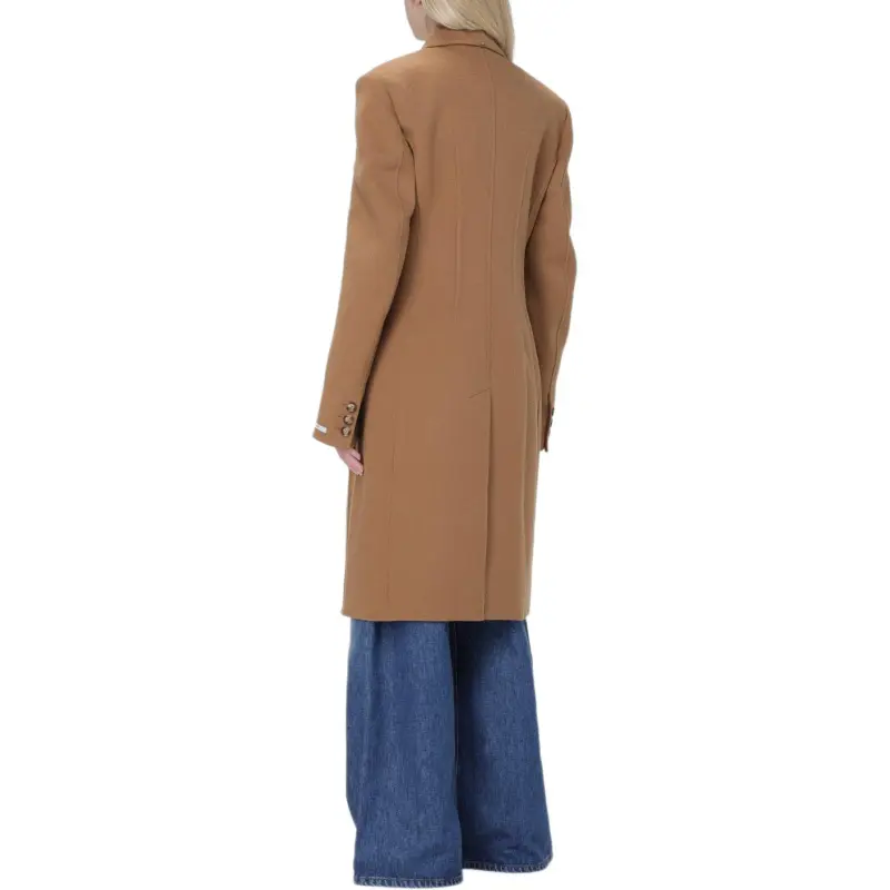 SportMax Double Breasted Long Sleeved Coat-1