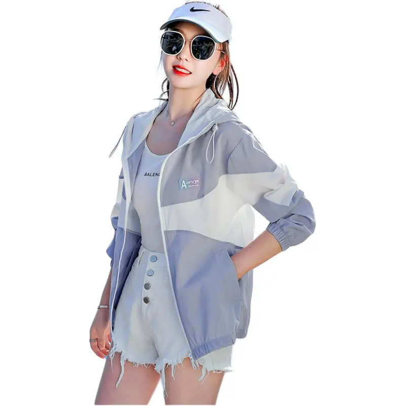Flowers In Water Cropped Coat Women's-5
