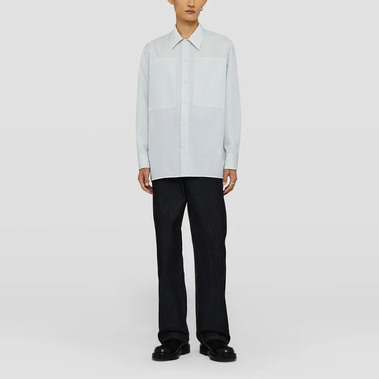 JIL SANDER Striped Long sleeve Cotton Shirt-1