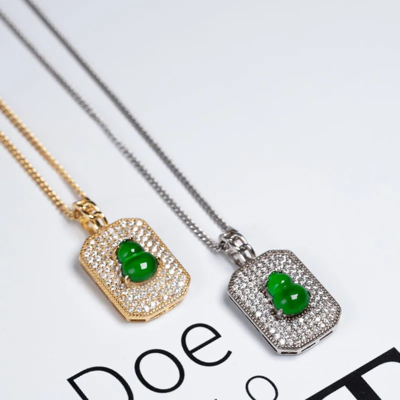 KALAIYIN Ice Glutinous Jadeite Necklaces Unisex-3