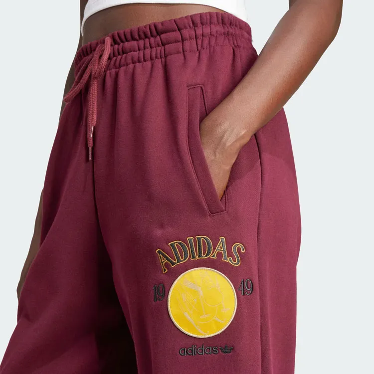 Adidas Originals Knitted Sweatpants Women's Dark Reddish Purple-4