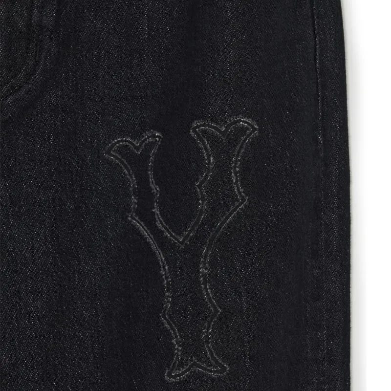 MLB New York Yankees Denim Coopers Mega Jeans Women's Black-4
