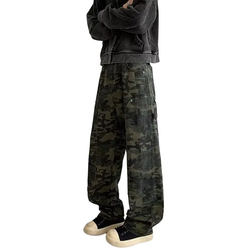 Concubine Zhu Jeans Unisex Camouflage-4