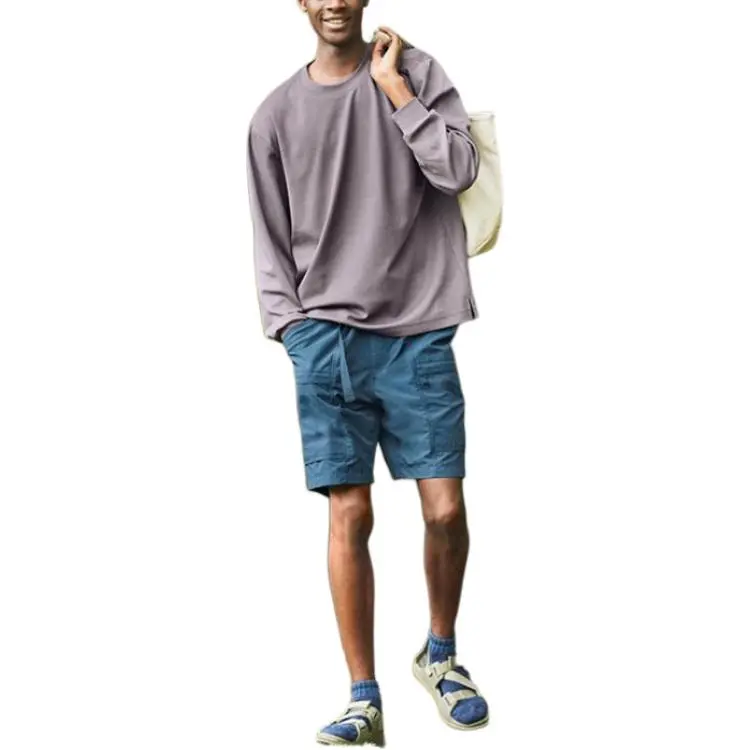 UNIQLO T Shirts Men Purple-2