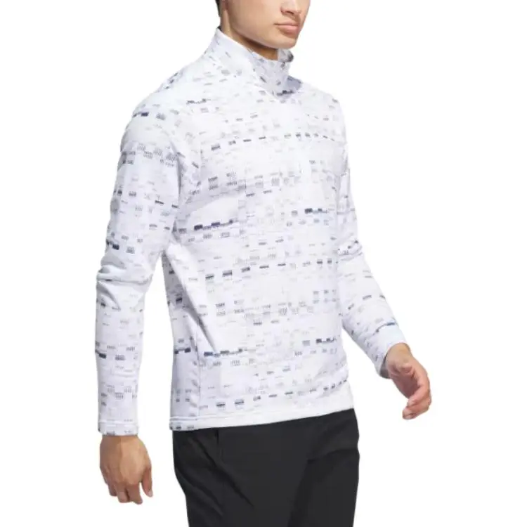 Adidas Free Shipping With AdiClub Core Printed Quarter Zip Pullover-3