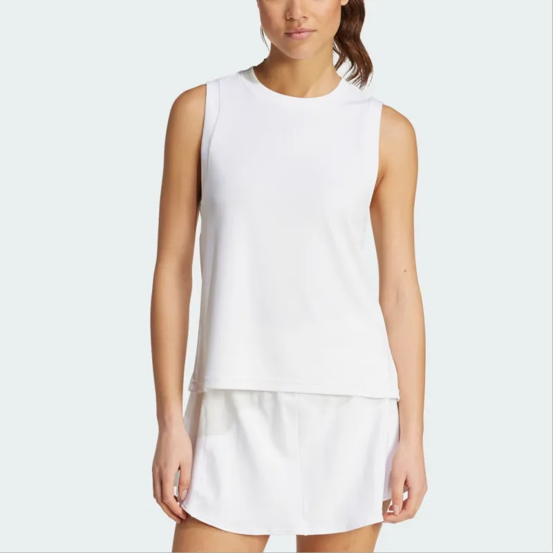 Adidas Free Shipping With AdiClub Tennis Climacool+ Match Tank Top-1