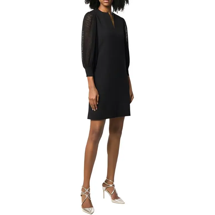 Givenchy Lace Sleeves Shift Dress-1