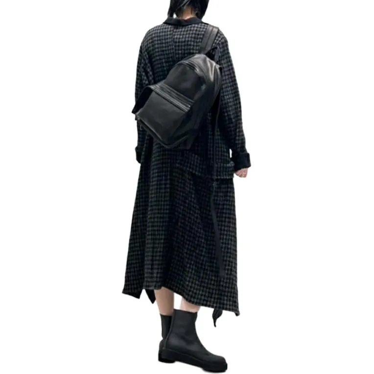 Yohji Yamamoto Long Sleeved Dress Women's Black-2