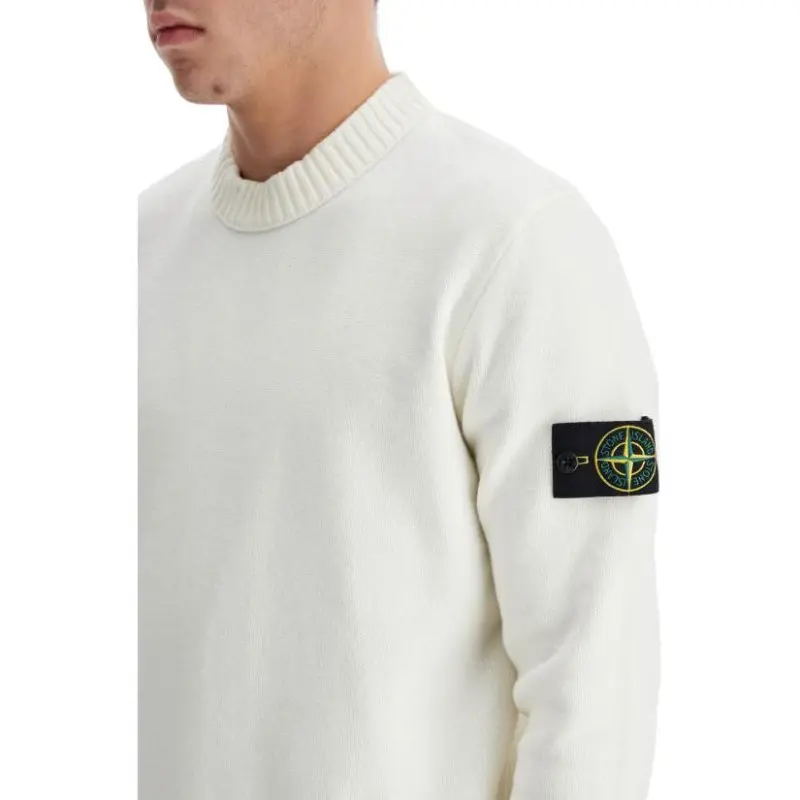STONE ISLAND Logo Patch Crewneck Jumper-4
