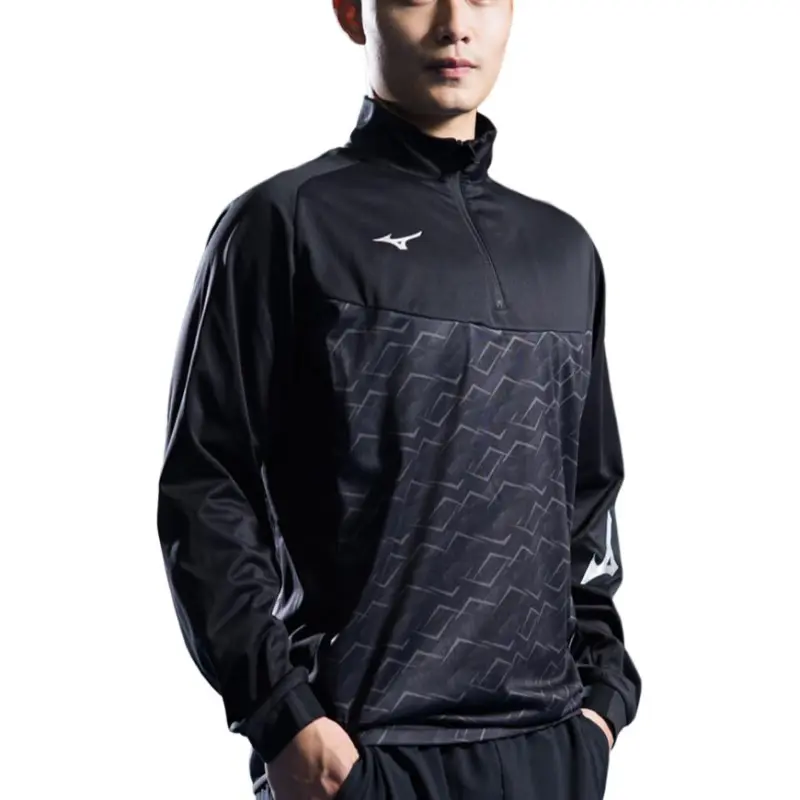 Mizuno Sweatshirt Men's Gray Black-2