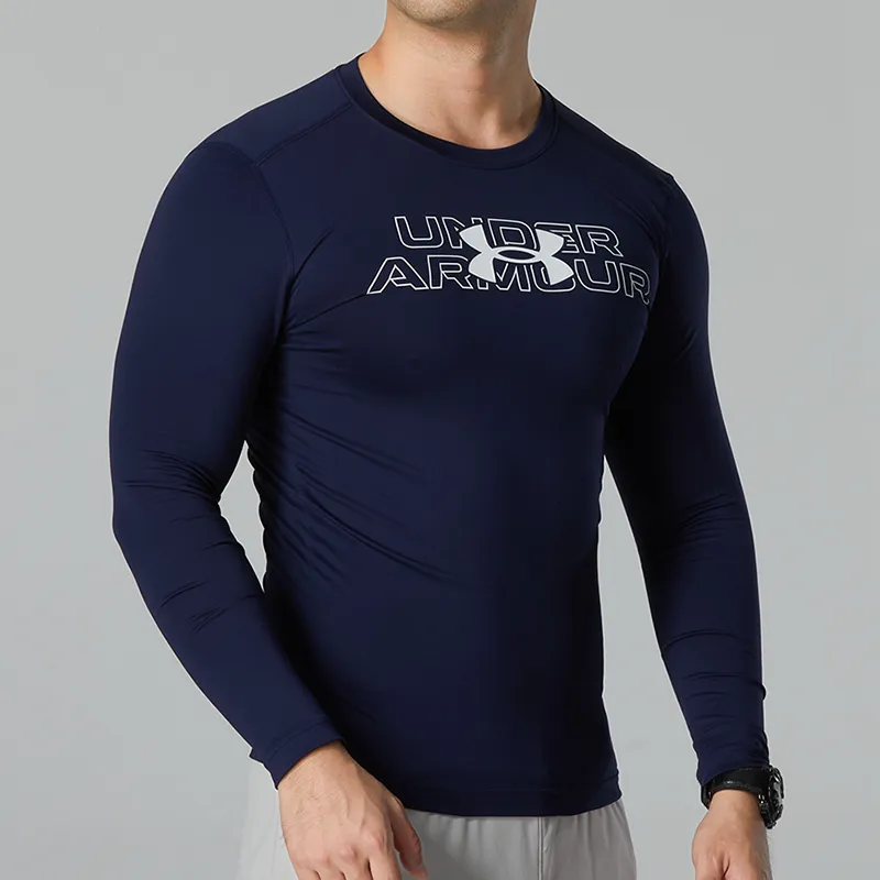Under Armour Fitness Clothing Men Navy Blue-3