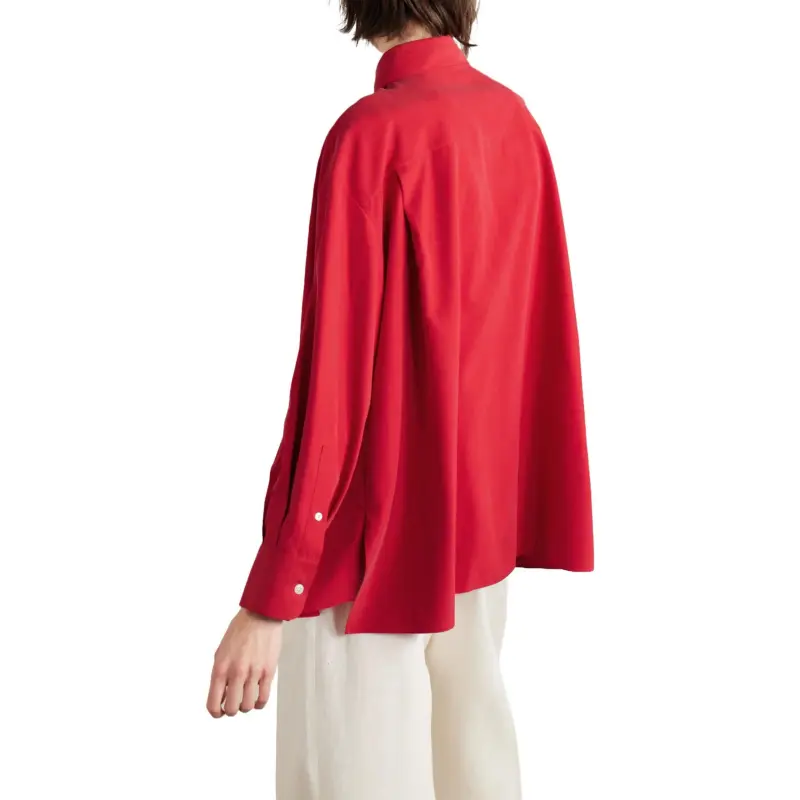 THE ROW Andra Silk Shirt-2