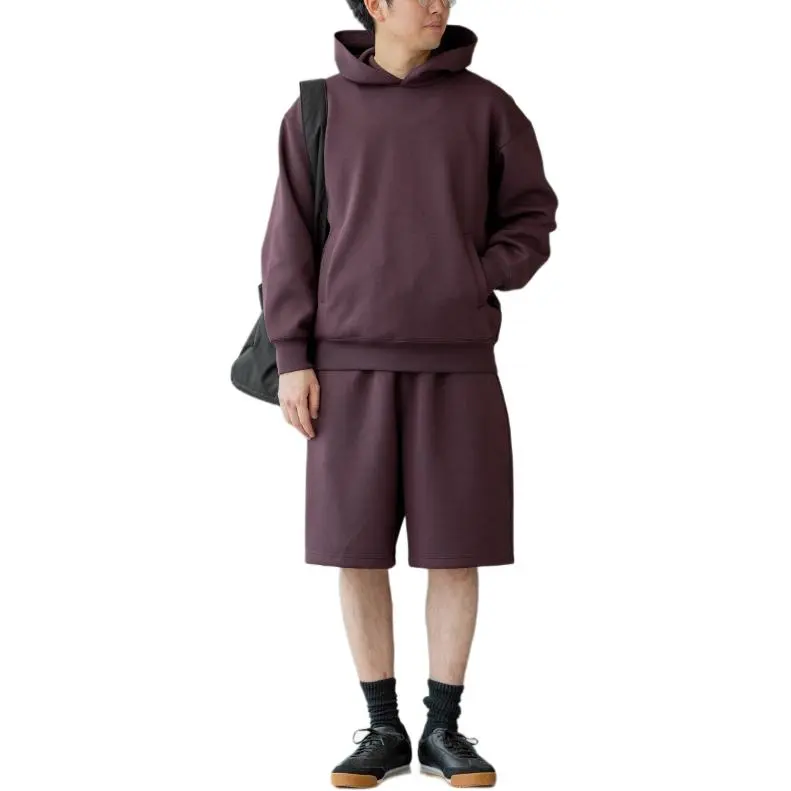 UNIQLO C Collection Casual Shorts Unisex Burgundy-3
