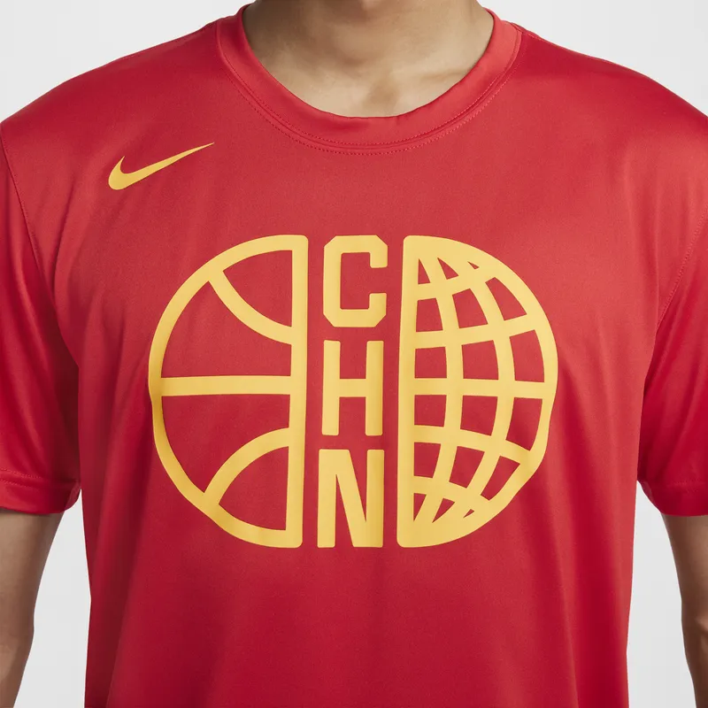 Nike T Shirt Men's Comet Red/Comet Red/Travel Yellow-4