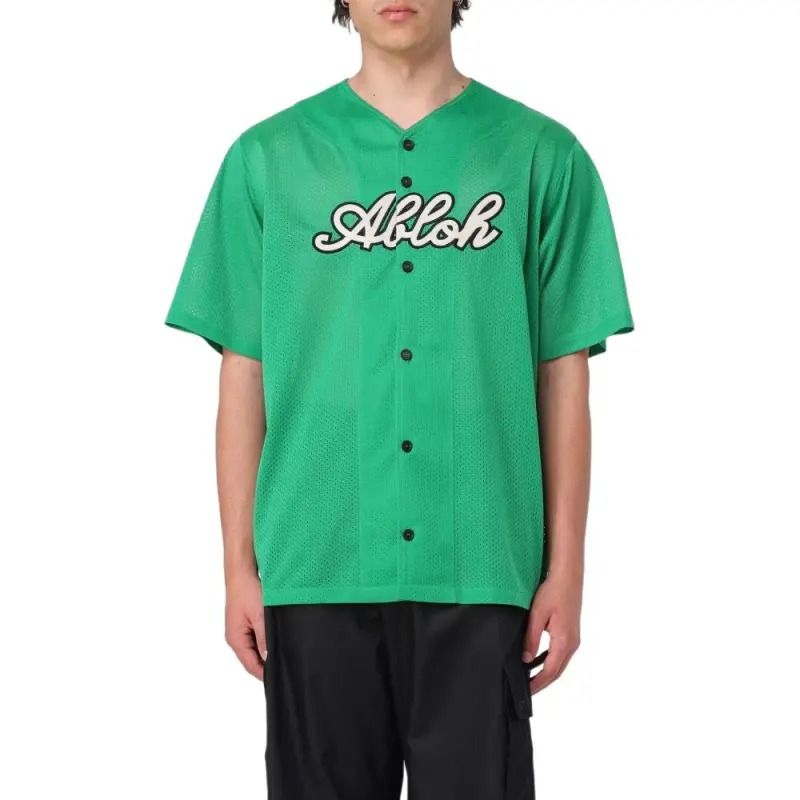 OFF WHITE Shirt Regular Fit Men's Green-3