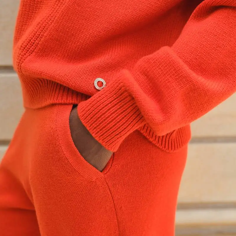HERMES Sweaters Women's Orange-2