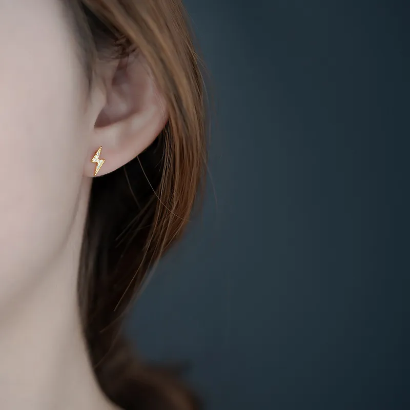 Universe Search S925 Silver Stud Earrings Women's-1