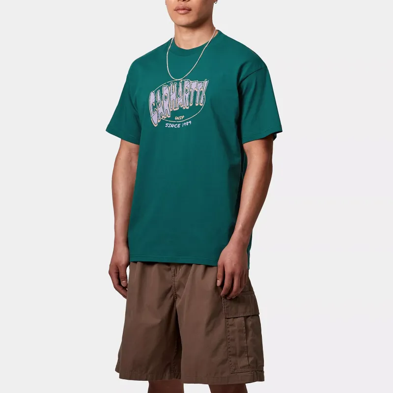 Carhartt WIP T Shirts Men Lake Green-2