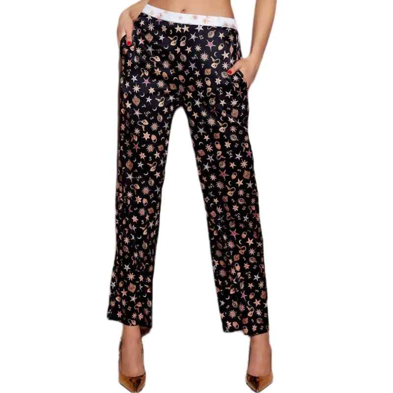 Fleur Du Mal Charm print Satin Trousers-2