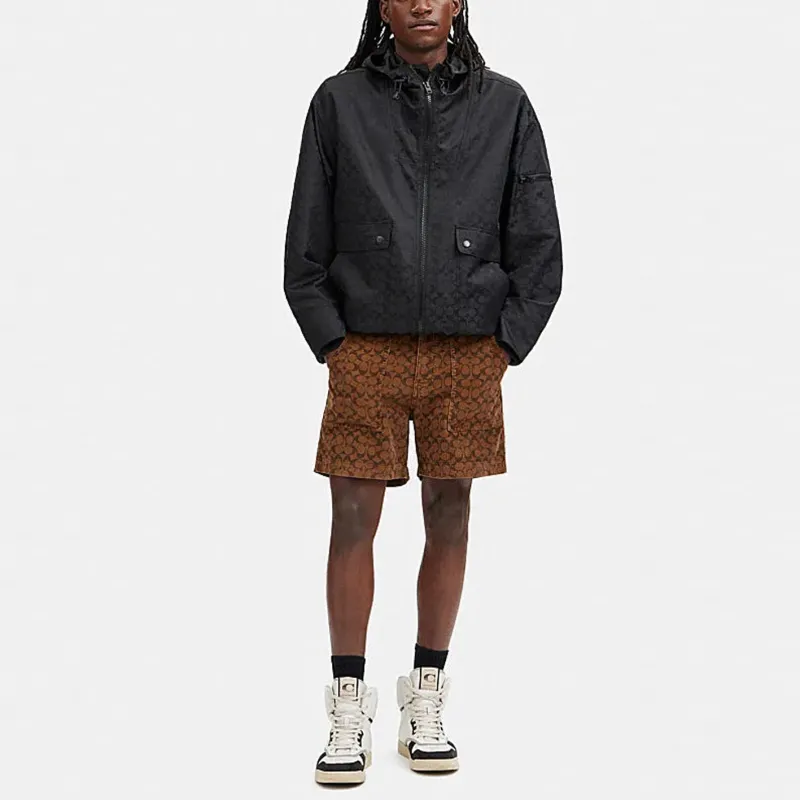 COACH SS23 Denim Shorts Men's Umber-1