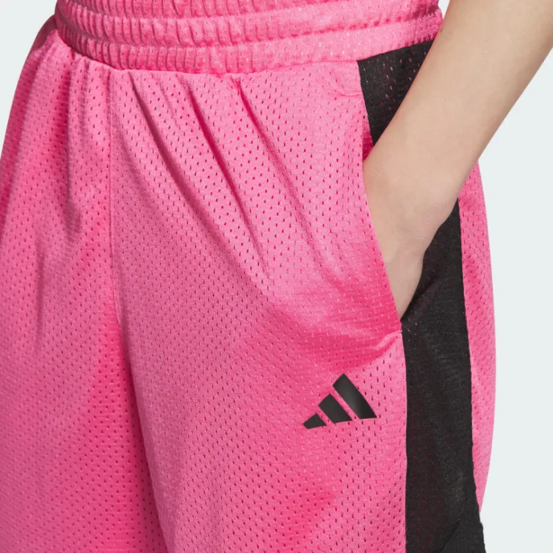 Adidas BASKETBALL SS25 Sports Shorts Men's Semi Neon Pink-3