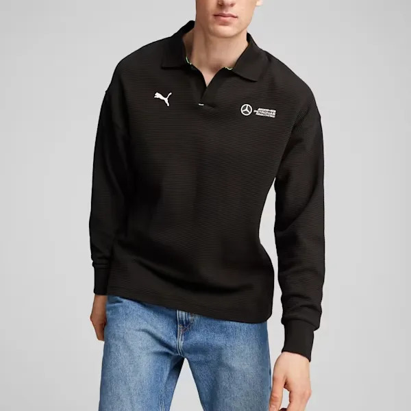 PUMA Mercedes-AMG Petronas F1® Men's Long Sleeve Polo-2