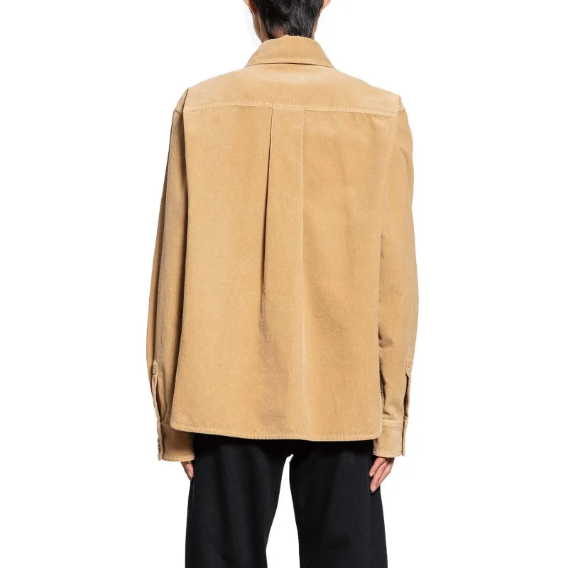 SAINT LAURENT Corduroy Overshirt-3